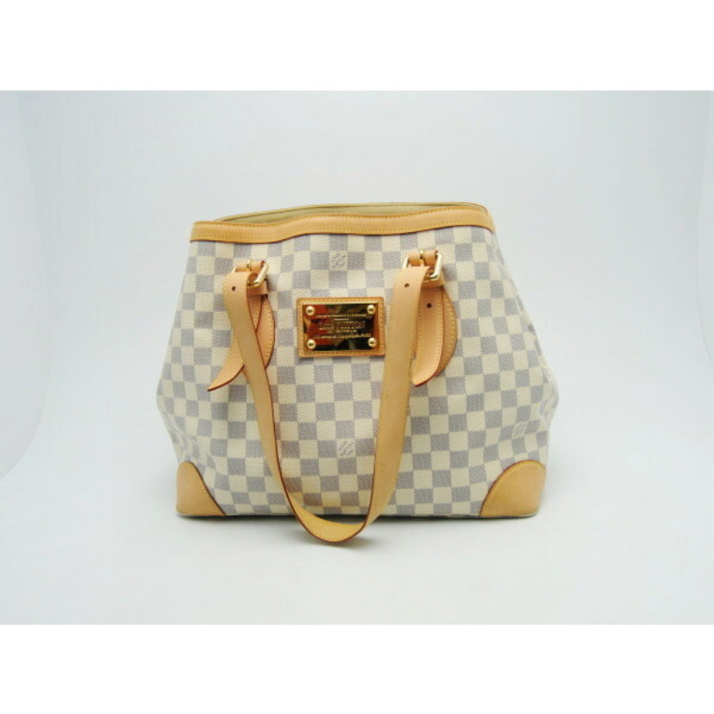 Louis Vuitton Damier Azur White Hampstead